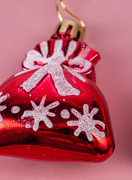 Декоративное украшение Мешочек с подарками 5см 2шт MANDARIN пластик 000000000001209386