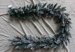 Растяжка 180см 150веток ИУ заснеженная с декором пвх PC04136 000000000001180527