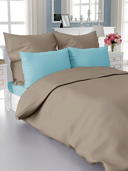 Пододеяльник DE'NASTIA 145х210см 100%Хлопок бежевый C010580 000000000001164843