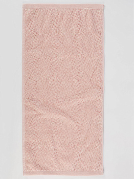 Полотенце махровое 70х130см СОФТИ Ромб персик хлопок 100% 000000000001214700