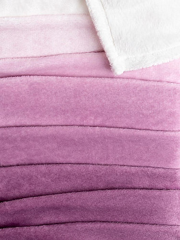 Плед 200x220см LUCKY Градиент сиреневый полиэстер 000000000001200002