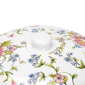 Набор кастрюль 5шт 18см-2,5л/20см-3,5л/22см-4,5л/24см-5,5л/26см-6,5л Розы эмаль 000000000001223936