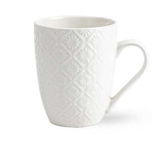 Кружка 450мл ORNAMENT белая керамика 000000000001220185