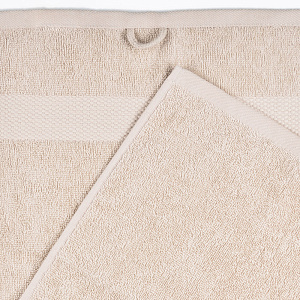 Полотенце махровое 30х60см СОФТИ бордюр magic бежевое плотность 420гр/м 100% хлопок 000000000001212219