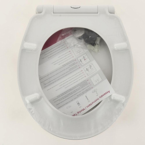 Сиденье для унитаза SOFYA дюропластовое с крышкой в ассортименте с системой плавного опускания крышки SOFT CLOSE D-18427 000000000001201648