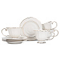 Набор чайный 8 предметов LAGARD (чашка 220мл-4шт/блюдце-4шт) фарфор SH08087