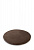 Подушка на стул 31,5см DE'NASTIA круглая бархатная коричневый полиэстер 000000000001200417