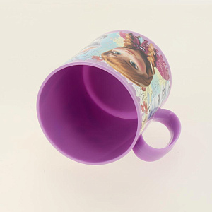 Кружка пластиковая 350мл для СВЧ Холодное сердце Цветы Stor 265054/86804 000000000001193192