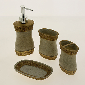 Набор для ванной, 4пр, полистоун  R030195 000000000001173350