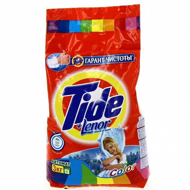 Стиральный порошок Автомат Color Lenor Scent Tide P&G, 3кг 000000000001023525