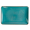 Блюдо прямоугольное 30см TULU PORSELEN Reactive Turquoise фарфор 000000000001216245