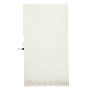 Полотенце 40x70см DE'NASTIA НЕЖНОСТЬ молочный/какао хлопок 100% 000000000001219490