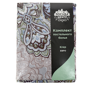 Комплект постельного белья евро ПОСУДА ЦЕНТР восточ узор креп-жаткаполиэстер 000000000001188947
