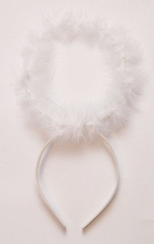 Нимб маскарадный Ангел на ободке Magic Time, полиэстер 000000000001150979