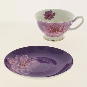 Пара чайная 200мл/блюдце BALSFORD Палитра ШИПОВНИК ВИОЛЕТ подарочная упаковка 000000000001183420