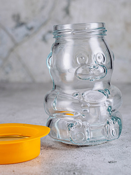 Банка  для мёда 300мл Мишка стекло 000000000001209061