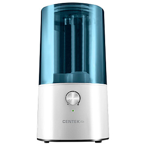 Увлажнитель воздуха 2,5л CENTEK СТ-5101 BLUE ультразвуковой. Расход 300мл/ч. Продолжительность работы 8,5ч на площади до 30м2. Синий. Пластик 000000000001212417
