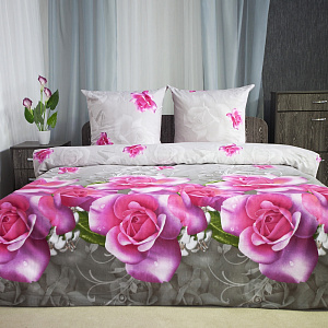Комплект постельного белья Регион Bella Rossa, евро, поплин 000000000001029542