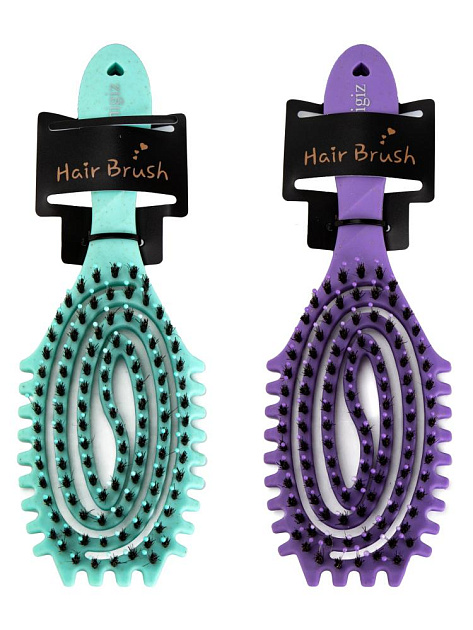 Расческа массажная 24х8см подвижная в ассортименте полипропилен 000000000001229377