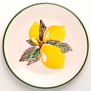 Тарелка десертная 18,5см CERA TALE Лимоны керамика глазурованная 000000000001206487