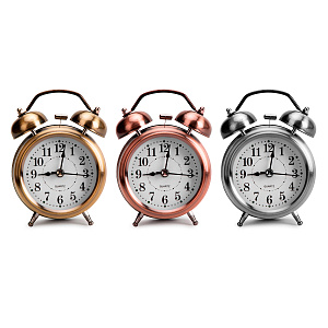 Будильник Классика 11см розовое золото 000000000001216479