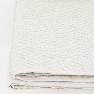 Полотенце махровое 100х150см СОФТИ Ромб светло-бежевый хлопок 100% 000000000001214706