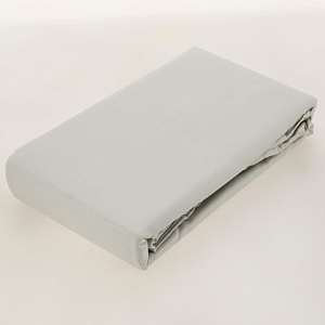 Проcтыня 250x240см DE'NASTIA серый 100%хб сатин C010845 000000000001204371