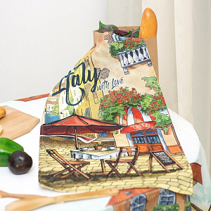 Полотенце кухонное "Этель" Италия 40х73 см, 100% хл, саржа 190 гр/м2   3184271 000000000001185432