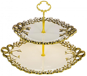 Этажерка-конфетница 2-х ярусная BALSFORD Home Art Club подарочная упаковка фарфор 000000000001197937