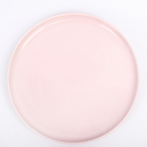 Тарелка обеденная 27см розовый глазурованная керамика 000000000001213930