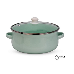 Кастрюля 24см-4,5л Мята эмаль 000000000001223961