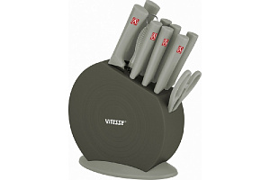 Набор ножей 11 предметов VITESSE + подставка нержавеющая сталь VS-8131 Набор ножей 11 предметов VITESSE + подставка нержавеющая сталь VS-8131 000000000001189618