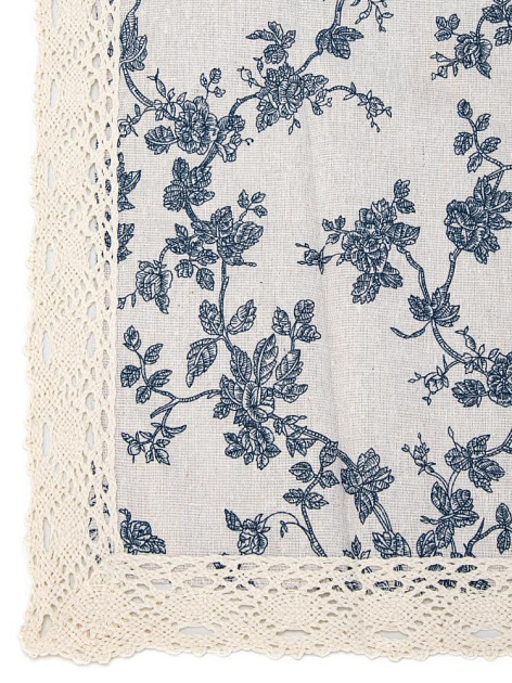 Скатерть 140х200см LUCKY Голубые Розы полиэстер/хлопок 000000000001228307