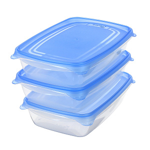 Набор контейнеров Трио Dare Plastic, 1.3л, 3 шт. 000000000001057999