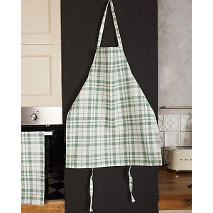 Фартук 60х70см Этель Eucalyptus клетка саржа 190гр 100%хлопок 000000000001206659