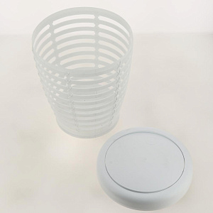 Урна с крышкой PALM оранжевый пластик PRIMANOVA M-E21-01-17 000000000001201695