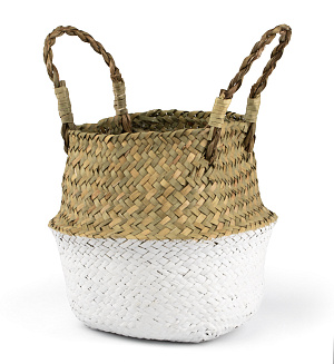 Кашпо-корзина плетеная 17см 000000000001216402