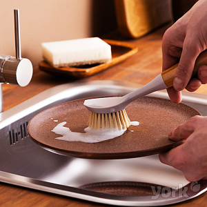 Щетка для посуды YORK ЭКО Натурал Бамбук дерево пластик 000000000001210209