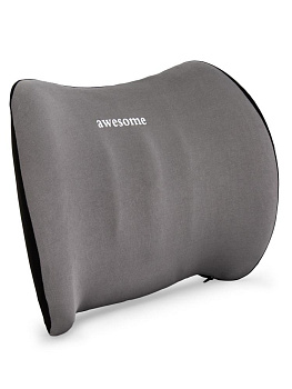 Подушка 41х29см для спины серая с эффектом памяти пена полиэстер 000000000001228541