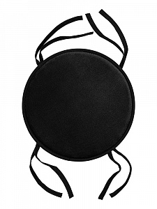 Подушка на стул 35см DE'NASTIA мемори круглая чёрный полиэстер 000000000001219891