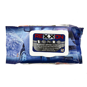 Влажные салфетки зимние для авто, количество 70 шт. 000000000001186445