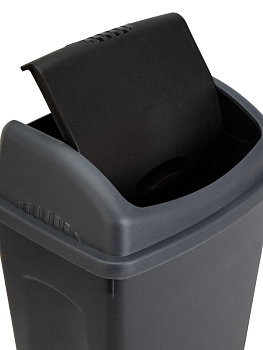 Контейнер для мусора 15л черный/графит пластик_ST 000000000001228751