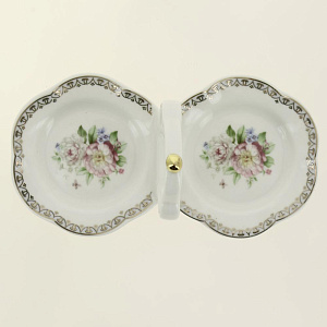 Набор для специй 3шт BALSFORD МЭРИДИТ (солонка/перечница/подставка) подарочная упаковка фарфор 000000000001206176