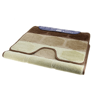 Набор ковриков для ванной PP MIX кофе с молоком,  2 шт. 000000000001176914