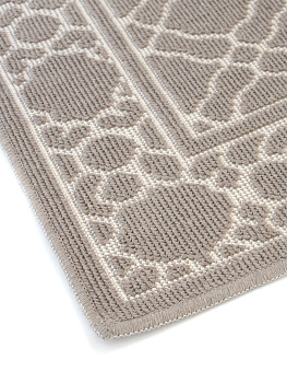 Коврик универсальный 80x150см LUCKY РОМБЫ коричнево-серый хлопок 100% 000000000001187174