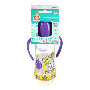 Бутылочка с соской от 0 месяцев Русские мотивы Lubby, 240-250мл 000000000001135397