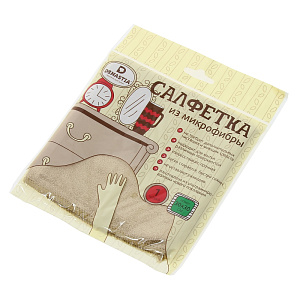 Салфетка универсальная DE'NASTIA 30х30см микрофибра T977006 000000000001124744