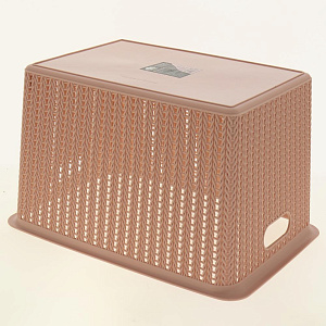 Корзина для хранения 37х26х22,3см ПОСУДА ЦЕНТР розовый 000000000001177296