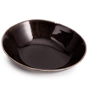 Салатник 21см Агат черный глазурованная керамика 000000000001217657