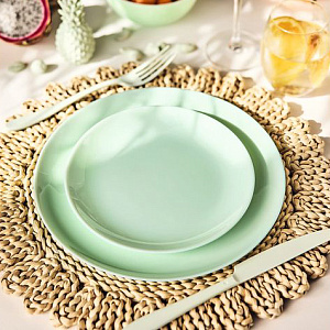 DIWALI PARADISE GREEN Тарелка десертная 19см LUMINARC опал 000000000001222514